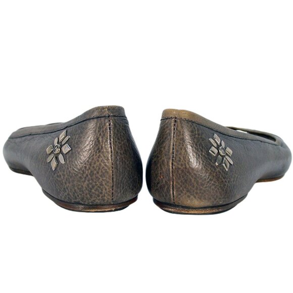 CALLEEN CORDERO $350 Starburst Studded Leather Peep Toe Flats 6 - N. HOLLYWOOD - Picture 7 of 9